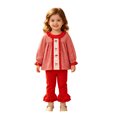 thumbnail image 6 of mgoYE Toddler Baby Girl Outfit Shirts Tunic Top and Ruffle Pants Set for Fall Winter Spring for Gift, Pototshoot and Daily, 6 of 9