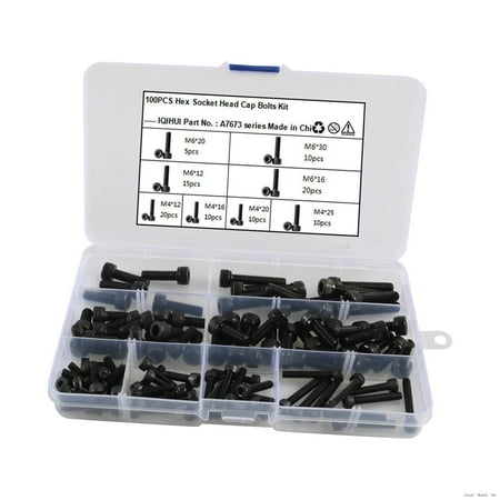 

Alloy Steel Hex Soet Head Screw Bolts ts 8 Sizes Durable Assortment
