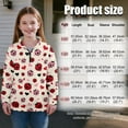thumbnail image 7 of Uorisanigo Girls Half Zip Collar Sweatshirts Soft School Heart Ladybug Quarter Zipper Cropped Sweatshirt Oversized Long Sleeve Workout Shirts Fit Vacation Shopping Exercise Wear, 7 of 7
