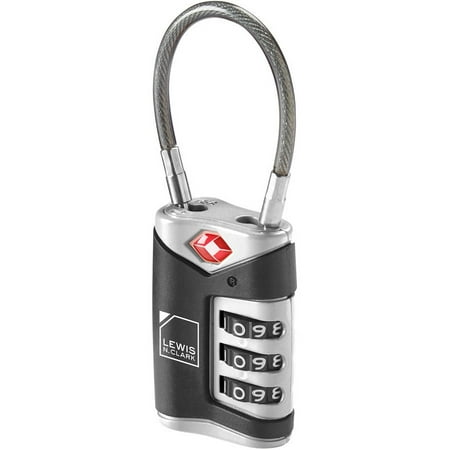 Travel Sentry Cable Lock - Lewis N Clark Travel Sentry Cable Lock, 2-Pack