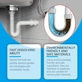 thumbnail image 3 of Strong Drain Effervescent Tablet for Kitchen and Bathroom Pipes, Quick Dissolving Drain Clog Remover, Sink Smell Remover, Dissolves 200 Clogs, Removes Odors, Unscented, 3 of 6
