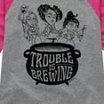 thumbnail image 3 of Hocus Pocus - Trouble is Brewing - Youth Girls Raglan Graphic T-Shirt, 3 of 5