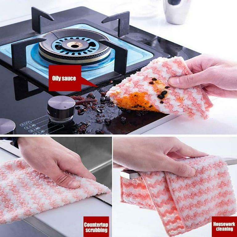 Microfiber Dish Cloths For Washing Dishes 9 Pack Kitchen Dish Rags For  Cleani