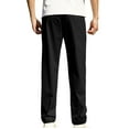 thumbnail image 4 of Oalirro Men's Comfortable Solid Color Polyester Drawstring Elastic Waistband Straight Leg Casual Sports Pants for Fitness Outdoor All Seasons, 4 of 9