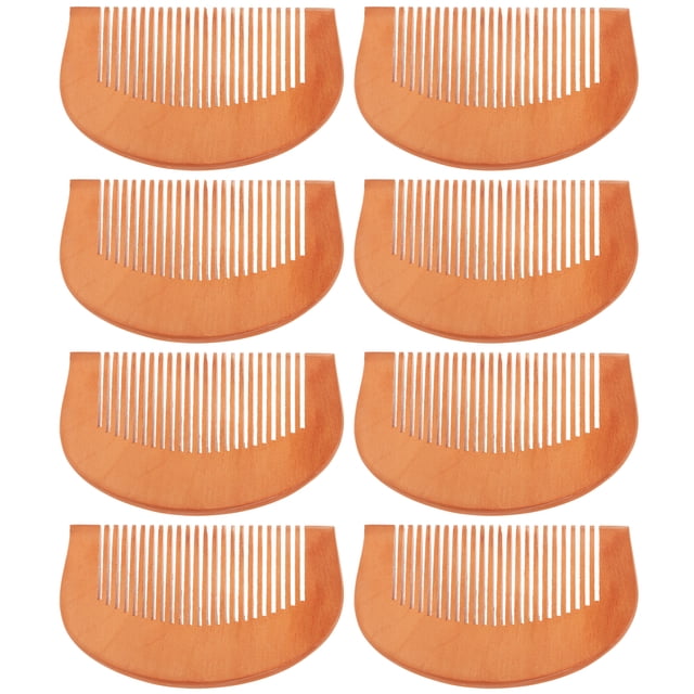 Miangastore 8 pcs Wooden Comb Anti-static Comb Fine Tooth Comb Small Comb Pocket Comb Detangler Comb