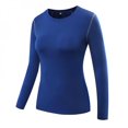 thumbnail image 1 of T-shirts de Yoga de Gym pour Femmes, Compression, Sport, Manches Longues, Course, Hauts, Vente Chaude, 1 of 5