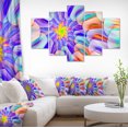 thumbnail image 1 of Verre à Taches Multicolore avec Spirales - Impression sur Toile Florale, 1 of 4