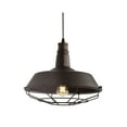 thumbnail image 2 of JONATHAN Y Farmhouse 14.25" Adjustable Industrial Metal LED Pendant, Oil Rubbed Bronze, 2 of 7