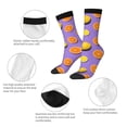 thumbnail image 3 of Fuzoiu Yellow Lemon And Orange Print Athletic Crew Socks for Men & Women,Casual Crew Socks,Above Ankle Crew Socks for Business, Casual, 3 of 6