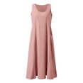 thumbnail image 4 of Gubotare Teen Girls Dresses Toddler Girls Dress Ruffle Sleeveless Tiered Swing Twirly Dresses Cute Summer Beach Sundress with Pocket Size 14-15 (Pink,14-15 Years), 4 of 5