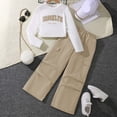 thumbnail image 7 of Baby Girls Boys Clothes Girls 2PCS Fall Winter Outfits Toddler Girls Long Sleeve Top Overall Pants Set Tracksuit Sweatsuits Set Back-To-School Outfit Set 7-8 Years, 7 of 7