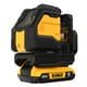 thumbnail image 1 of Kit de nivelación láser DEWALT 20V MAX Cross Line Green DCLE34021D1, 1 of 6