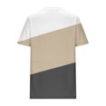 thumbnail image 4 of YHAJDS Women Tops Short Sleeve Round Neck Color Print Pullover Blouse with Ruffle Detail Casual Summer Tee, 4 of 5