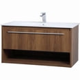 thumbnail image 4 of Elegant Lighting VF43036WB Kasper 36" Wall Mounted Single Basin Vanity Set - MultiColor, 4 of 14