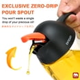 thumbnail image 2 of GM GMISUN Glass Oil Dispenser, Bottle with Auto-Flip Spout, Drizzler-21oz, 6.6 x 3.5 x 2.2", 2 of 6
