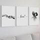 thumbnail image 2 of Paquete de 3 pinturas sin marco Colgando de pared Pósters Inpandido impermeable Dibujo de moda Imagen de decoración de moda AweSitey HA010675-00, 2 of 6