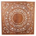 thumbnail image 1 of Strata Furniture 48x48" Traditional Wood H-3D Lotus Panel in Brown, 1 of 4