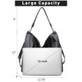 thumbnail image 3 of Vonmay Hobo Bag for Women Large Capacity Shoulder Bag Soft Leather with decorative studs, 3 of 6