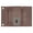 Brown, variant on RFID Safe Leather Long Checkbook Trifold Chain Wallet for Men Snap Closure