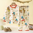 thumbnail image 2 of NOLDARES Toddler Baby Boy Fall Clothes Long Sleeve Sweatshirts Pants Set Infant Winter Outfits(M546-Yellow), 2 of 4