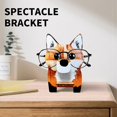 thumbnail image 4 of Soporte de gafas de soporte de gafas de cabeza de animal lindo 3d de madera - Fox Kuyhfg Sin marca, 4 of 5