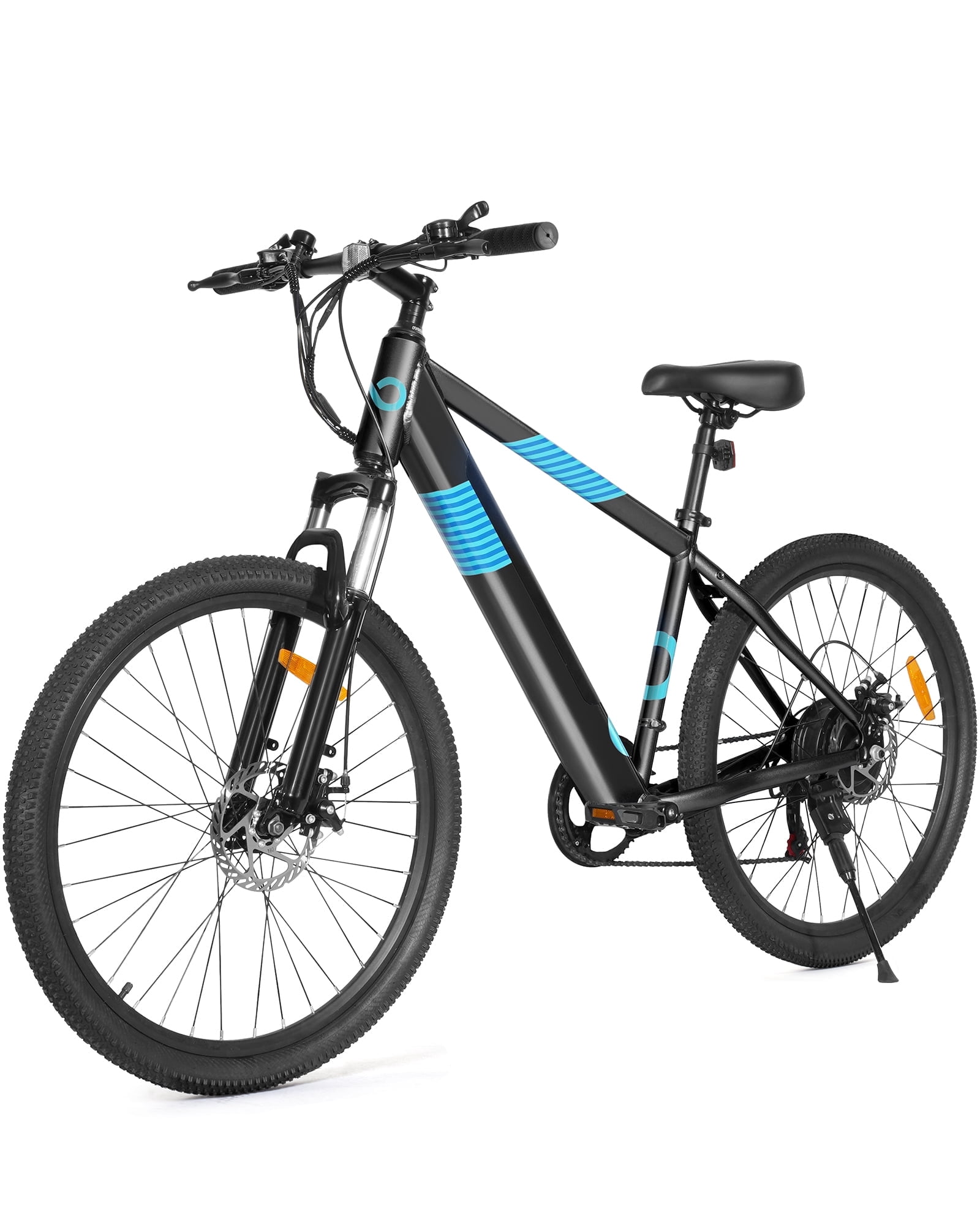 MIHOVER 26*1.95" Electric Bike for Adults 350W 20MPH, 36V Removable Battery Shimano 7-Speed, UL2849 Certified City & Light Off-Road E-Bike with Lock -Black