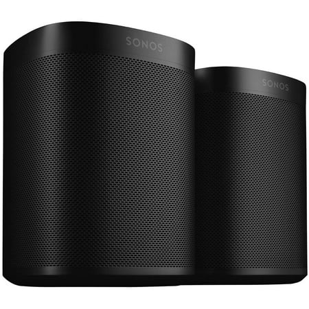 2 Pack Sonos One Gen 2 Smart Speaker with Voice Control, Works with Amazon Alexa, Google - Black