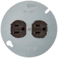 thumbnail image 2 of Tomacorriente Eléctrico Leviton 1228 Dúplex 15A 125V Cubierta Metálica Marrón, 2 of 5
