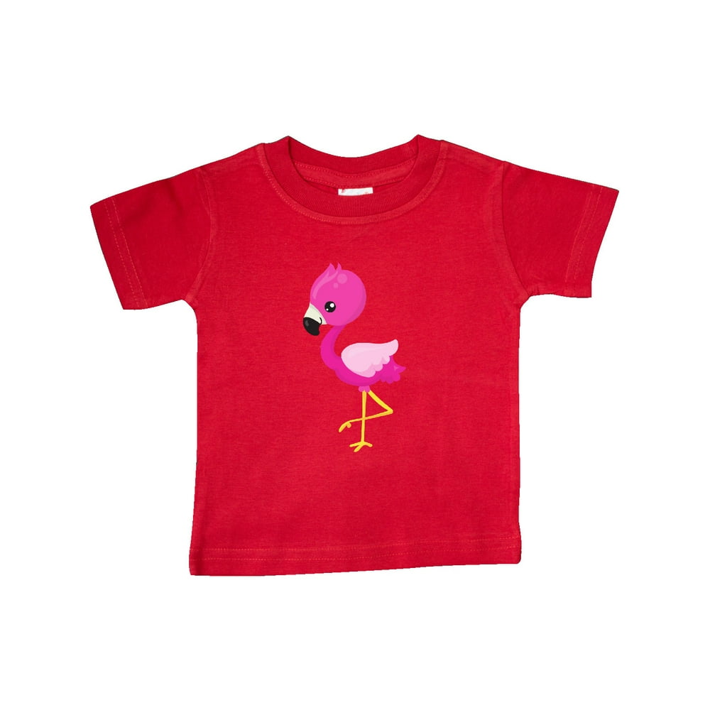 Inktastic Little Flamingo, Baby Flamingo, Pink Flamingo Infant T-Shirt ...