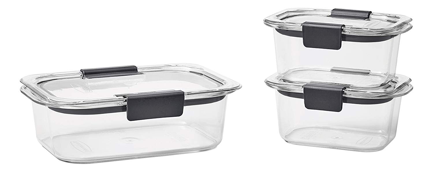 rubbermaid brilliance food storage containers, 6-piece set