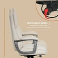 thumbnail image 6 of Shaquille O'Neal Rion Ergonomic Heavy-Duty Office Chair, PureSoft Upholstery, High-Back Desk Chair with 400 lb Capacity, Ivory, 6 of 13