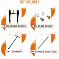 thumbnail image 5 of Simond Store Propane Forge Double Burner Kit, Propane Double Burner for Melting Furnace Foundry Forge Blacksmithing Jewelry Making Kiln Farrier - Steel Propane Burner with Valve, 5 of 9