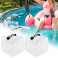 thumbnail image 4 of Swimming Pool Ladder Weights Collapsible Fillable Anchor Bag Container, Transparent, Easy and Quick Filling Sand Practical Pool Stair Weights Step Sandbag 2pcs, 4 of 8