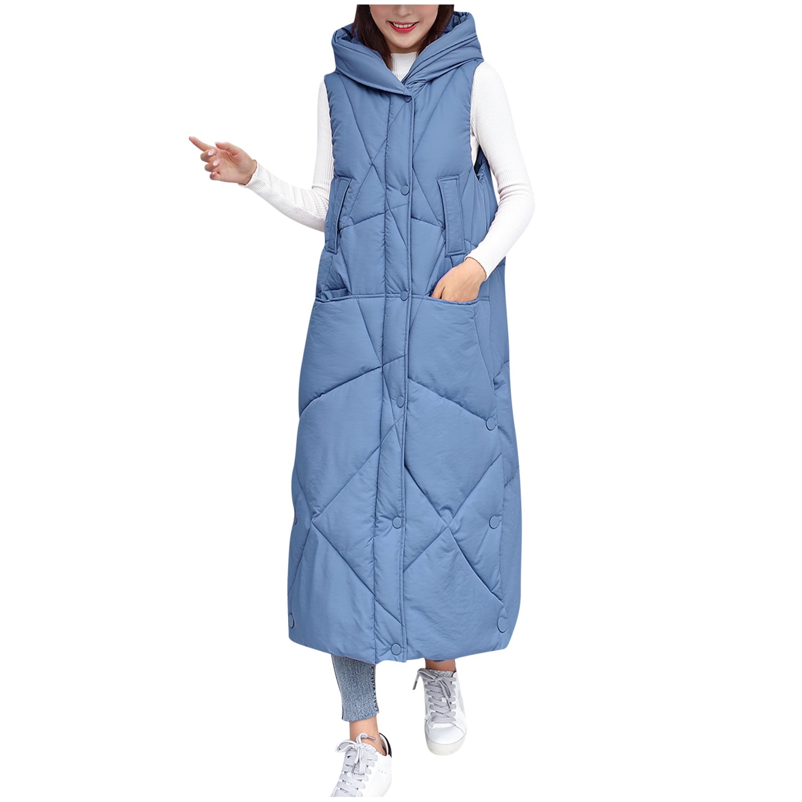 WEAIXIMIUNG Veste en Denim pour Femmes avec Capuche Manteau d
