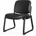 thumbnail image 6 of Lorell LLR84597 Deluxe Leather Armless Guest Chair with Plywood & Leather Seat, 6 of 7