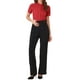 thumbnail image 2 of INSPIRAR CHIC Blusa de cuerpo con cuello alto y botones de manga corta para mujer XL Roja, 2 of 6
