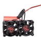 thumbnail image 1 of RC Heat Sink, High Thermal Conductivity Temperature Sensor RC Motor Heat Sink Beautiful Appearance Dual Fan Structure For 1/10 RC Model Car ANGGREK IH1910, 1 of 8