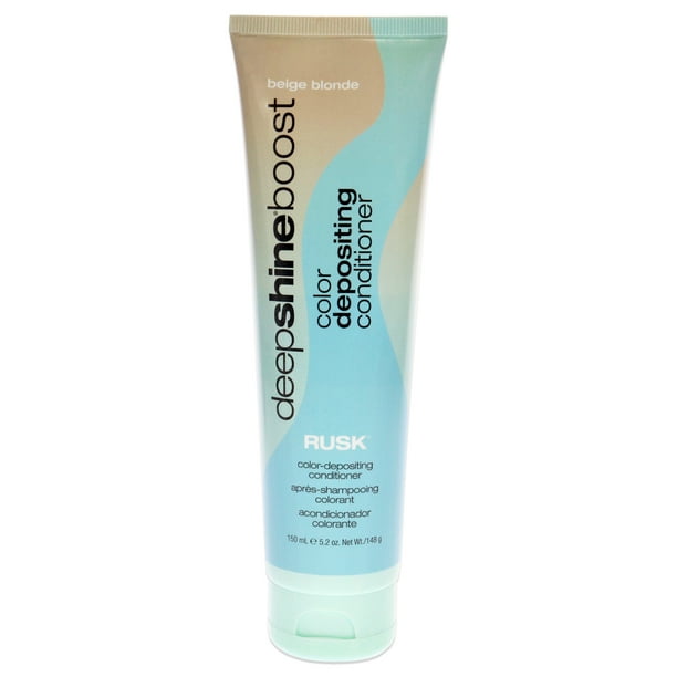 Deepshine Boost Color Depositing Conditioner Beige Blonde by Rusk for Unisex 5.2 oz Hair