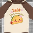 thumbnail image 4 of Inktastic Taco Princess- Cute Taco Boys or Girls Long Sleeve Baby Bodysuit, 4 of 5