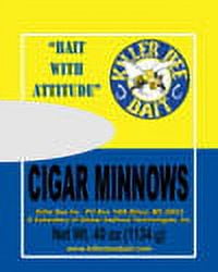 Killer Bee Bait Frozen Cigar Minnows for Snapper, Grouper, King Mackerel, 40 oz