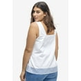 thumbnail image 3 of Ellos Women's Lace-Trim Tank Top, 3 of 5