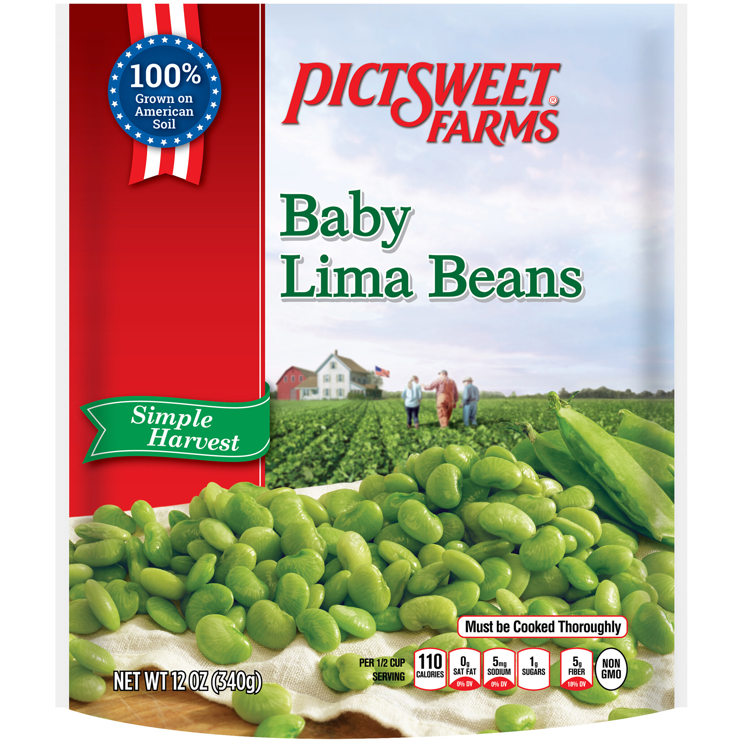 Pictsweet Farms® Simple Harvest Baby Lima Beans 12 oz Bag