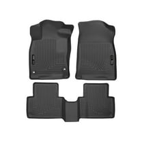 Husky Liners 98461 Weatherbeater Floor Mats Fit 2016-2021 Honda Civic Coupe, Sedan, Hatchback (EX, EX-L, LX, Sport, Type R, Sport Touring); 2019-2021 Insight - Front/2nd Seat - Black