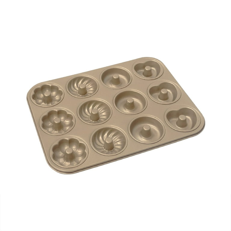 Cake Baking Pan 12 Pieces With Flower Shape Donut Mold Cake Pan