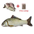 thumbnail image 2 of Jouet pour Chat 11.81 Po Poisson Réaliste Résistant aux Morsures Jouet à Mâcher pour Chat avec Herbe à Chat, 2 of 10