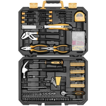REXBETI 217-Piece Tool Kit, General Household Hand with Solid 