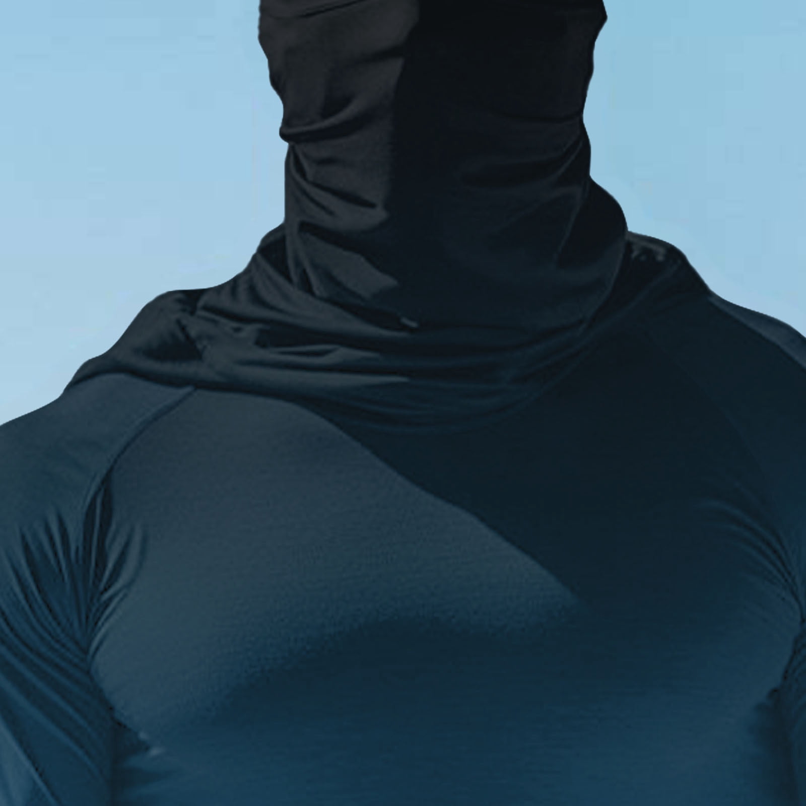 Handshe Summer Print Sun Hoodie, Lightweight Breathable UPF 50+ UV Protection Face Mask Sleeves Long Sleeve Hooded Shirt for Hiking Running Outdoor Activities,Plus Size