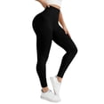 thumbnail image 2 of Women's High Waisted Yoga Pants – Thick Running Leggings for Workout Gym, 2 of 9