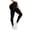 Black, variant on Womens Yoga Pants Tummy Control Workout Running Leggings