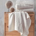 thumbnail image 2 of Hawmam Linen Towel Set - 100% Turkish Cotton, Quick Dry, Plush, Soft, Absorbent Bath Towel Set - 4-Pack, Sea Salt, 600 GSM, Large, Low Lint, Luxury Hotel Quality 27' x 57' for Bathroom, Spa, Gym, Dorm, 2 of 8